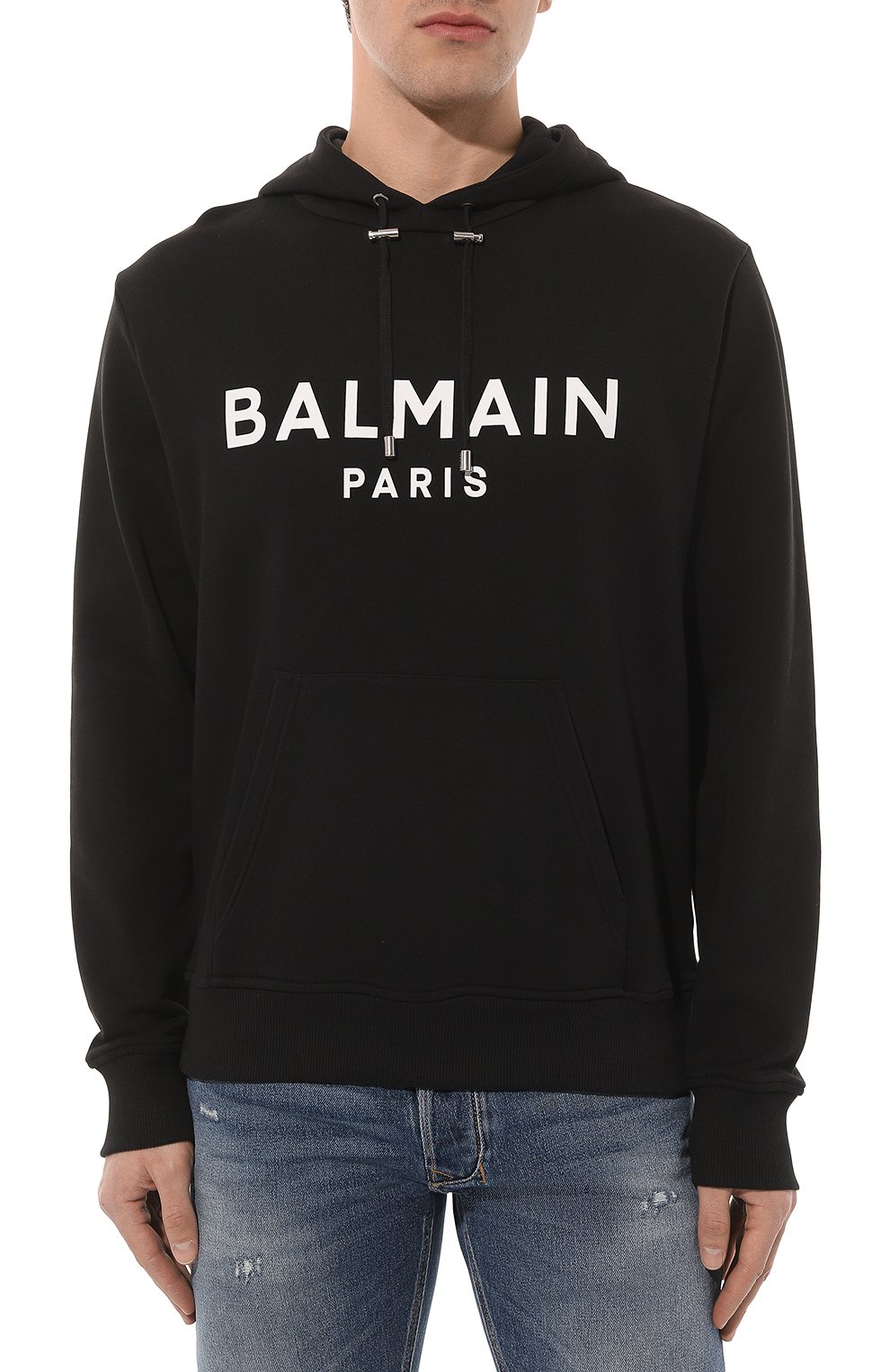 Хлопковое худи BALMAIN, арт. CH1JR002/BB65, фото 2