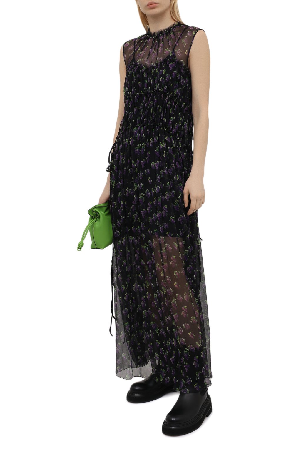 Шелковое платье MSGM, арт. 3042MDA101 217355, фото 2