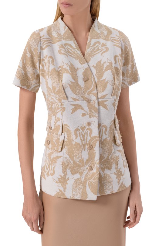 Жакет из вискозы Freeage S26.JK153.7009.100 Бежевый  S26.JK153.7009.100 Фото 3