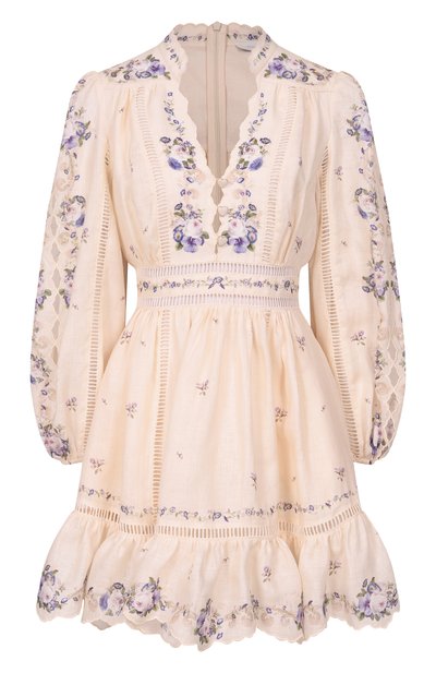 Женское льняное платье ZIMMERMANN, арт. 5376DRS264