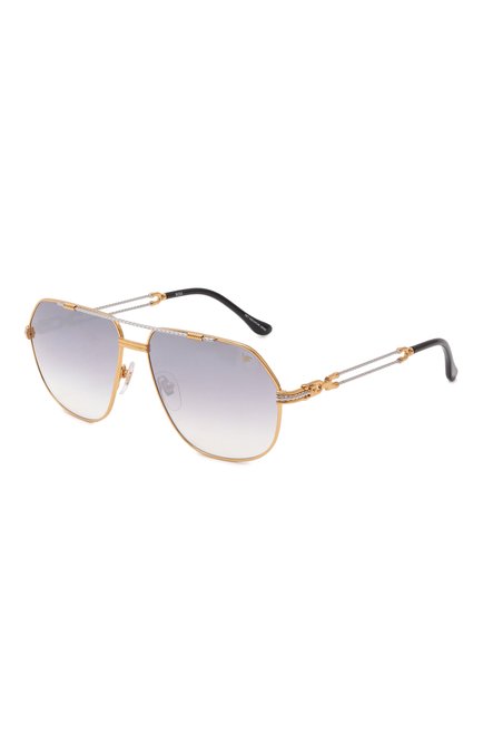 Женские солнцезащитные очки VINTAGE FRAMES серебряного цвета, арт. B0SS D0UBLE R0PE 18KT TW0-T0NE G0LD/CHARC0AL | Фото 1 (Нос: Не проставлено; Региональные ограничения белый список (Axapta Mercury): Не проставлено)