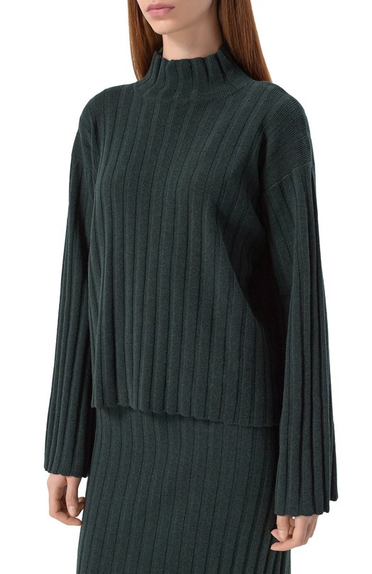 Кашемировый свитер Agnona K210038E/1K120NE Зелёный  K210038E/1K120NE Фото 3