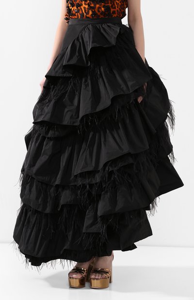 Юбка с отделкой перьями DRIES VAN NOTEN, арт. 201-10861-9383, фото 3