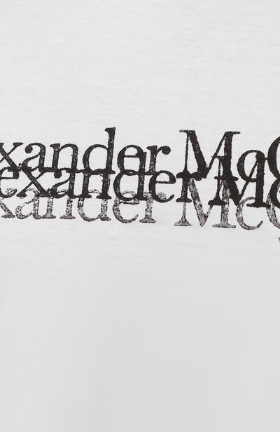 Хлопковая футболка ALEXANDER MCQUEEN, арт. 727277 QUZ17, фото 5