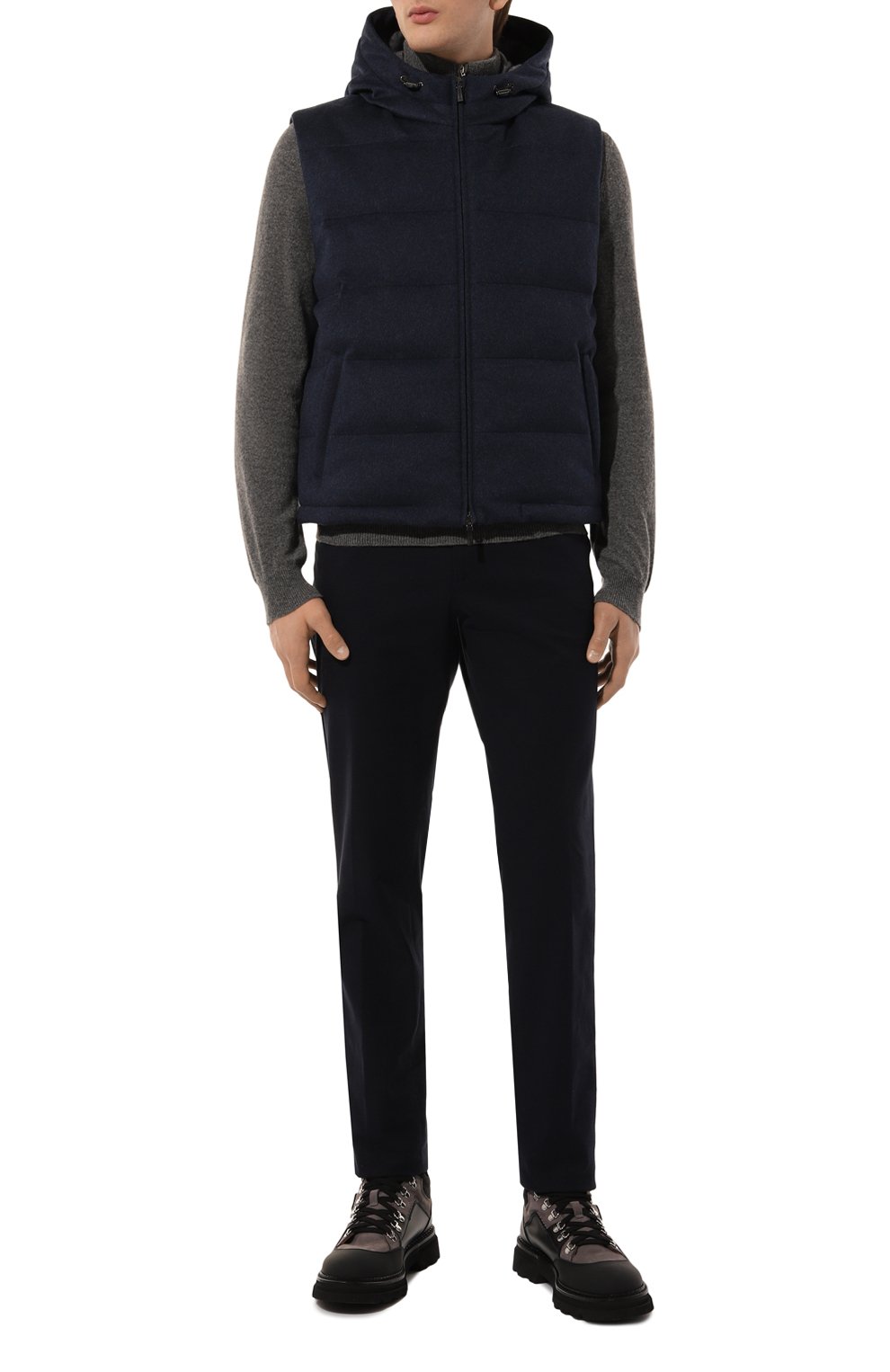 Пуховый жилет COLOMBO темно-синего цвета по цене 394000 руб., арт. GL00157/90772-50, фото 2 Пуховый жилет COLOMBO, арт. GL00157/90772-50, фото 2