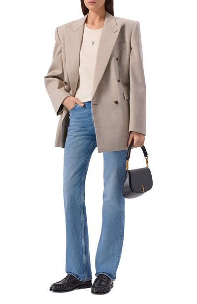 Женская хлопковая майка SAINT LAURENT, арт. 823603/Y37EC