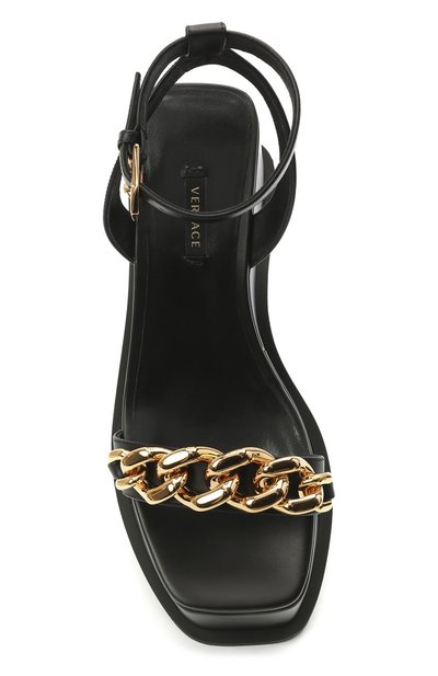 Кожаные босоножки VERSACE, арт. DST6020/DVT2P, фото 5