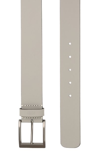 Кожаный ремень BOSS серого цвета по цене 11400 руб., арт. 50455250, фото 2 Кожаный ремень BOSS, арт. 50455250, фото 2