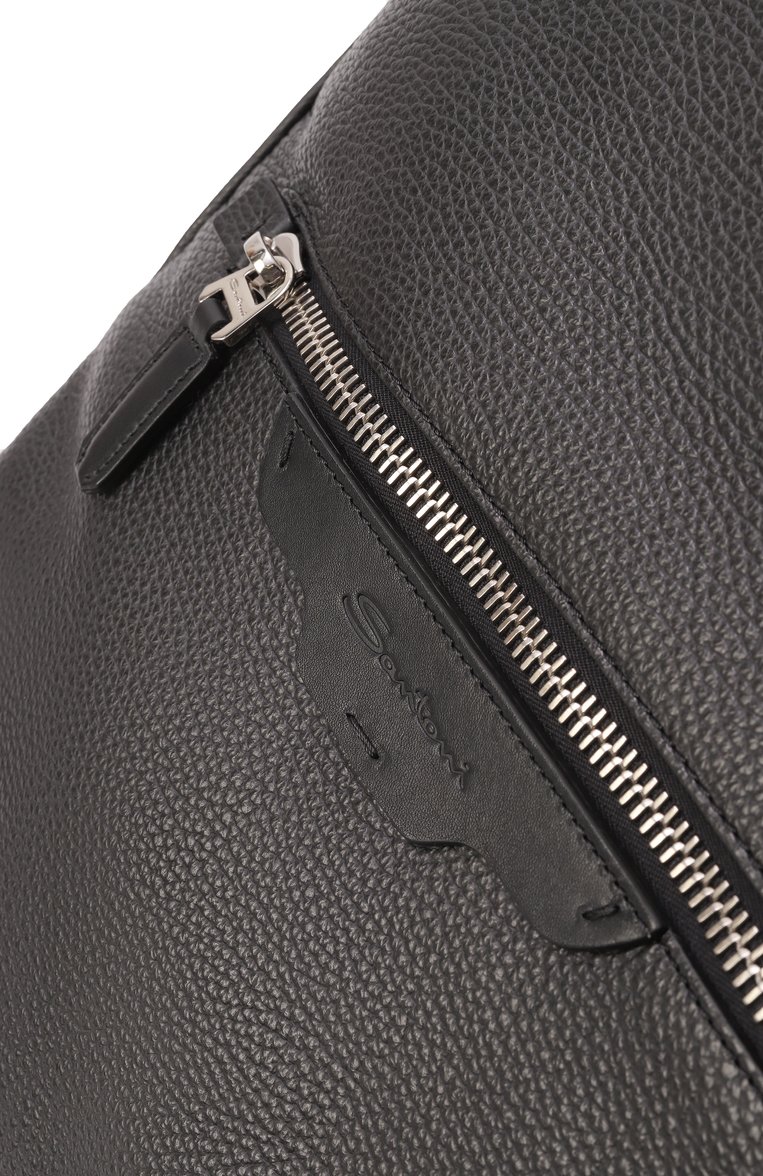 Мужской рюкзак SANTONI черного цвета, арт. UIBGA2668EN-AVGH | Фото 3 (Материал: Натуральная кожа, Текстиль; Размер: large; Стили: Классический; Сумки-технические: Рюкзаки - большие)