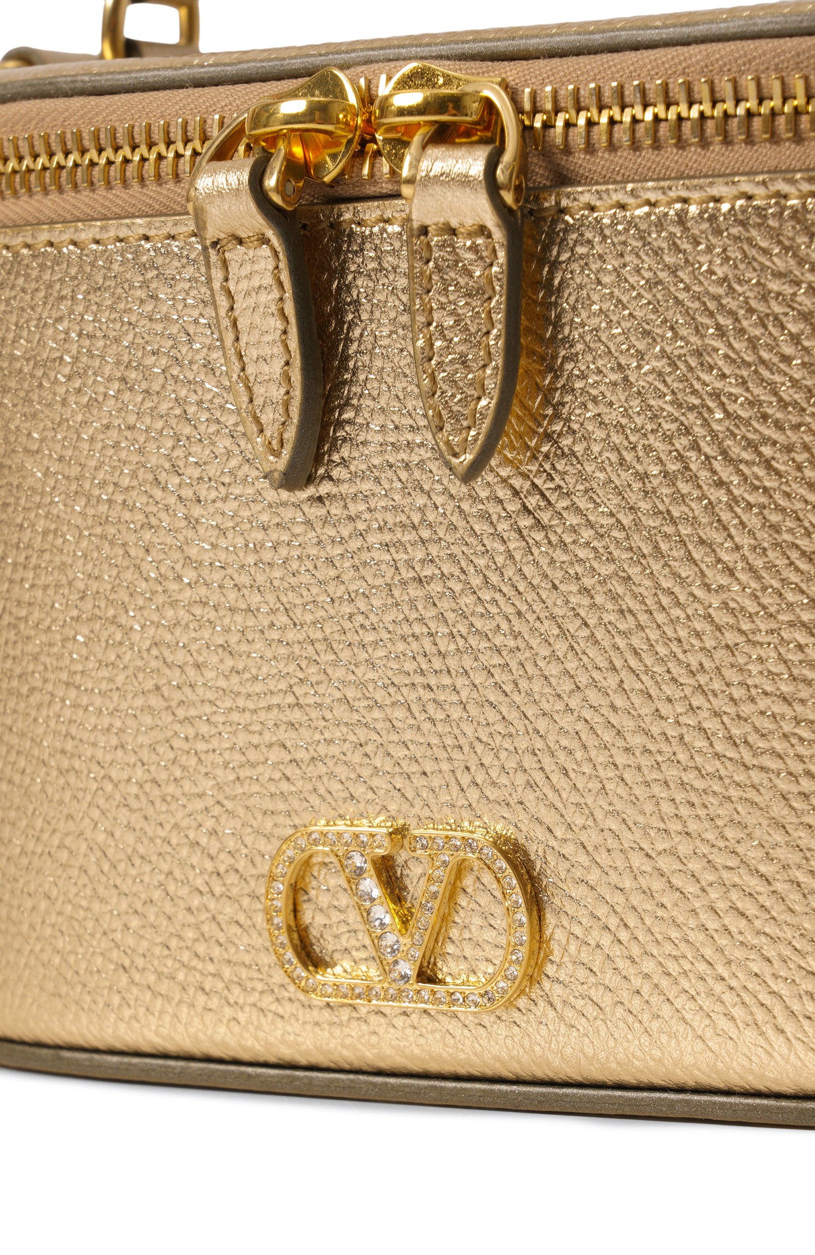 Сумка vlogo signature mini VALENTINO золотого цвета по цене 174000 руб., арт. 9W2P0AX8/CHL, фото 6 Сумка vlogo signature mini VALENTINO, арт. 9W2P0AX8/CHL, фото 6