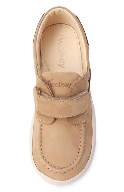 Кожаные топсайдеры WALKEY бежевого цвета по цене 13500 руб., арт. Y1B4-43990-0124, фото 4 Кожаные топсайдеры WALKEY, арт. Y1B4-43990-0124, фото 4