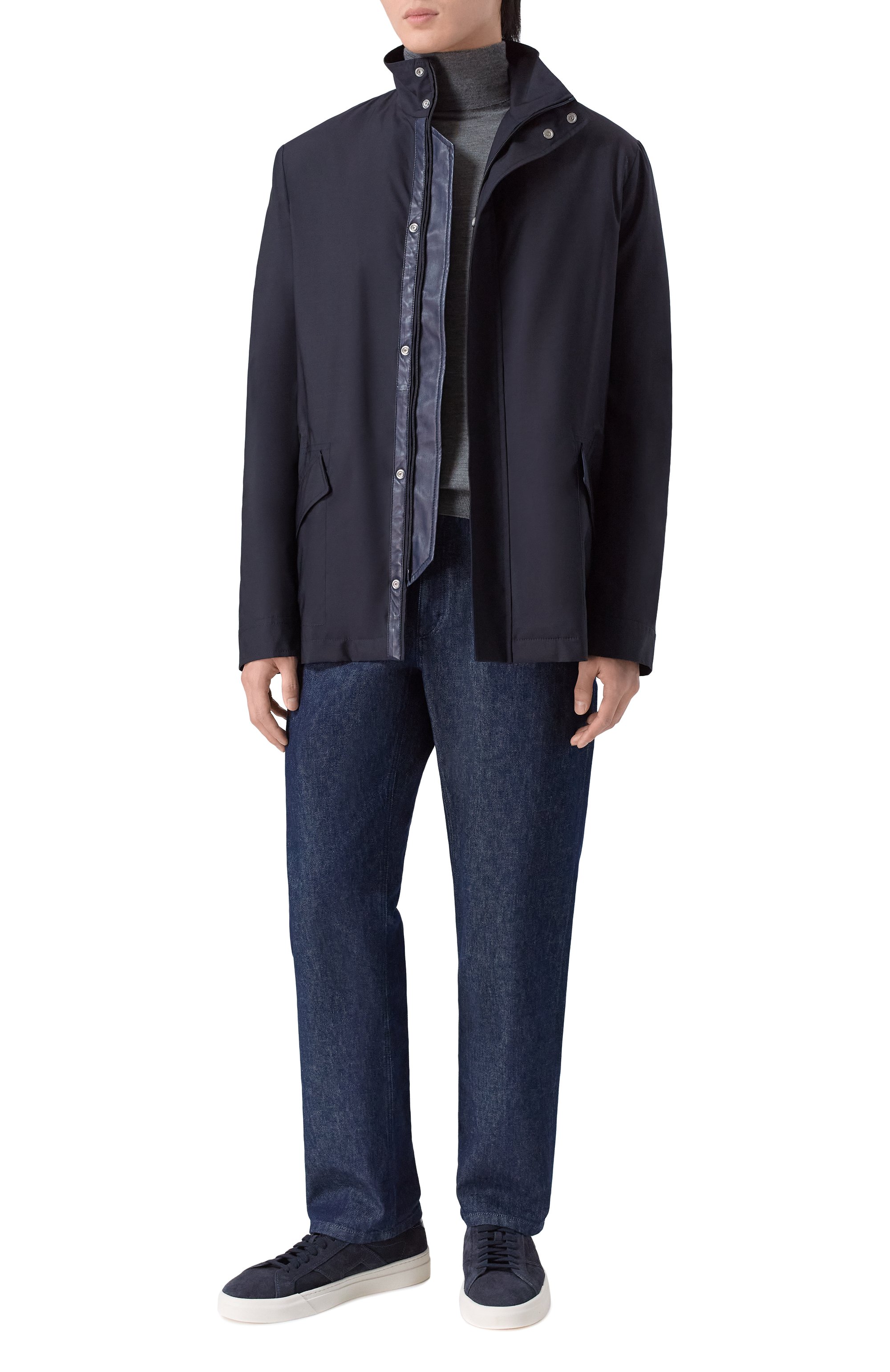 Плащ из шерсти и шелка ZILLI, арт. ASAL00M0256VREH00, фото 2