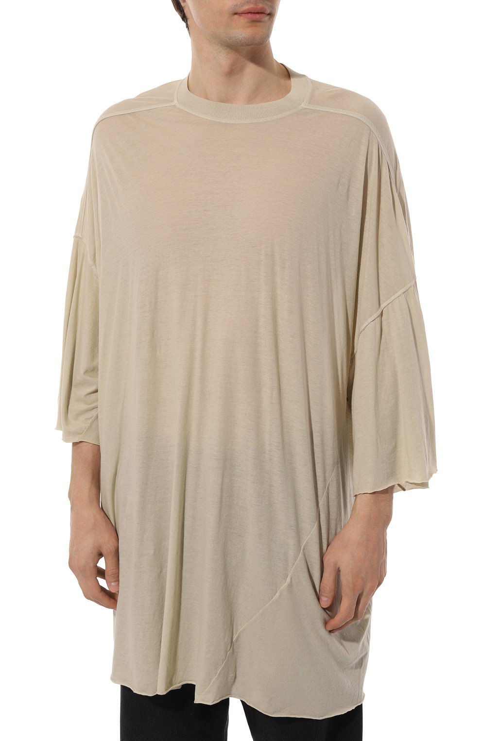 Хлопковая футболка RICK OWENS, арт. RR01C4283, фото 3