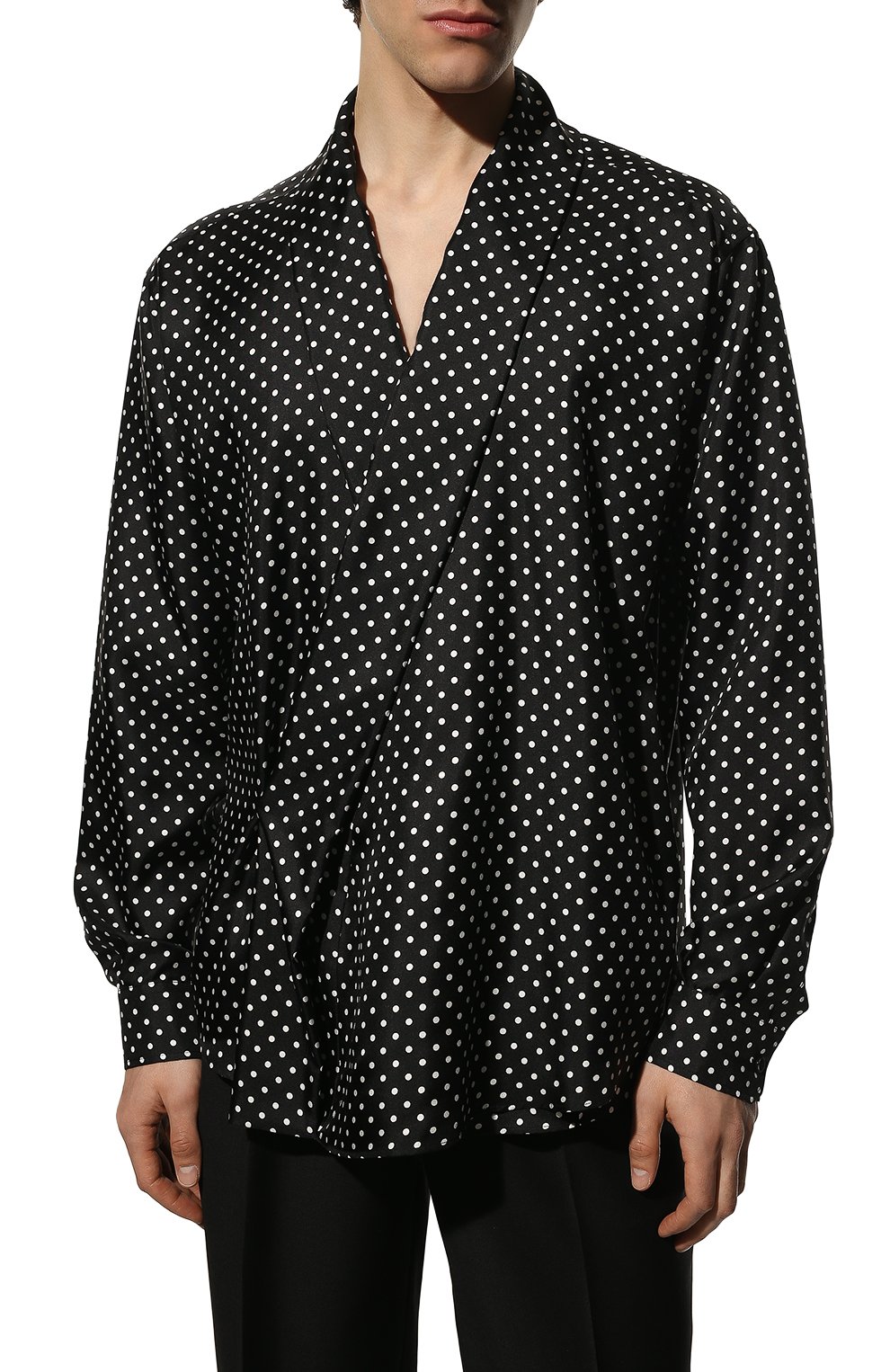 Шелковая рубашка DOLCE & GABBANA, арт. G5JN9T/HS1GN/MTM, фото 3