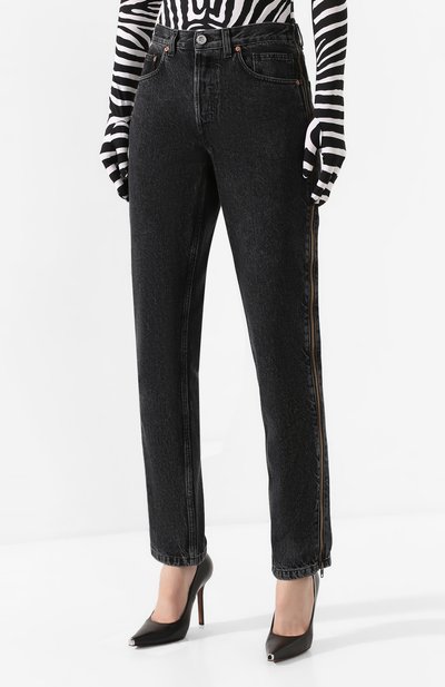 Джинсы VETEMENTS черного цвета по цене 65750 руб., арт. SS20PA332 2802/W/BLACK, фото 3 Джинсы VETEMENTS, арт. SS20PA332 2802/W/BLACK, фото 3
