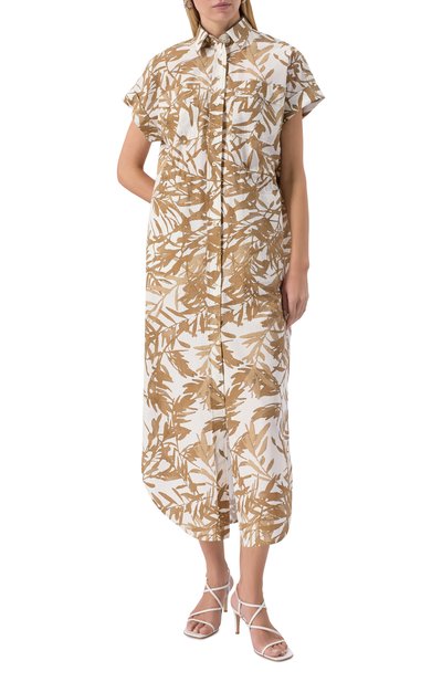 Хлопковое платье BRUNELLO CUCINELLI, арт. ML900ANL44, фото 3