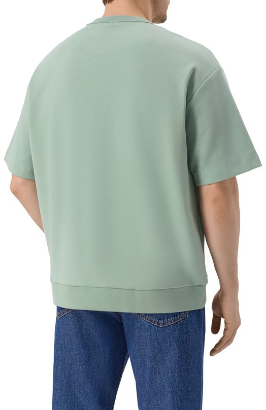 Хлопковая футболка BOSS 50554243 Зелёный  50554243 Фото 4