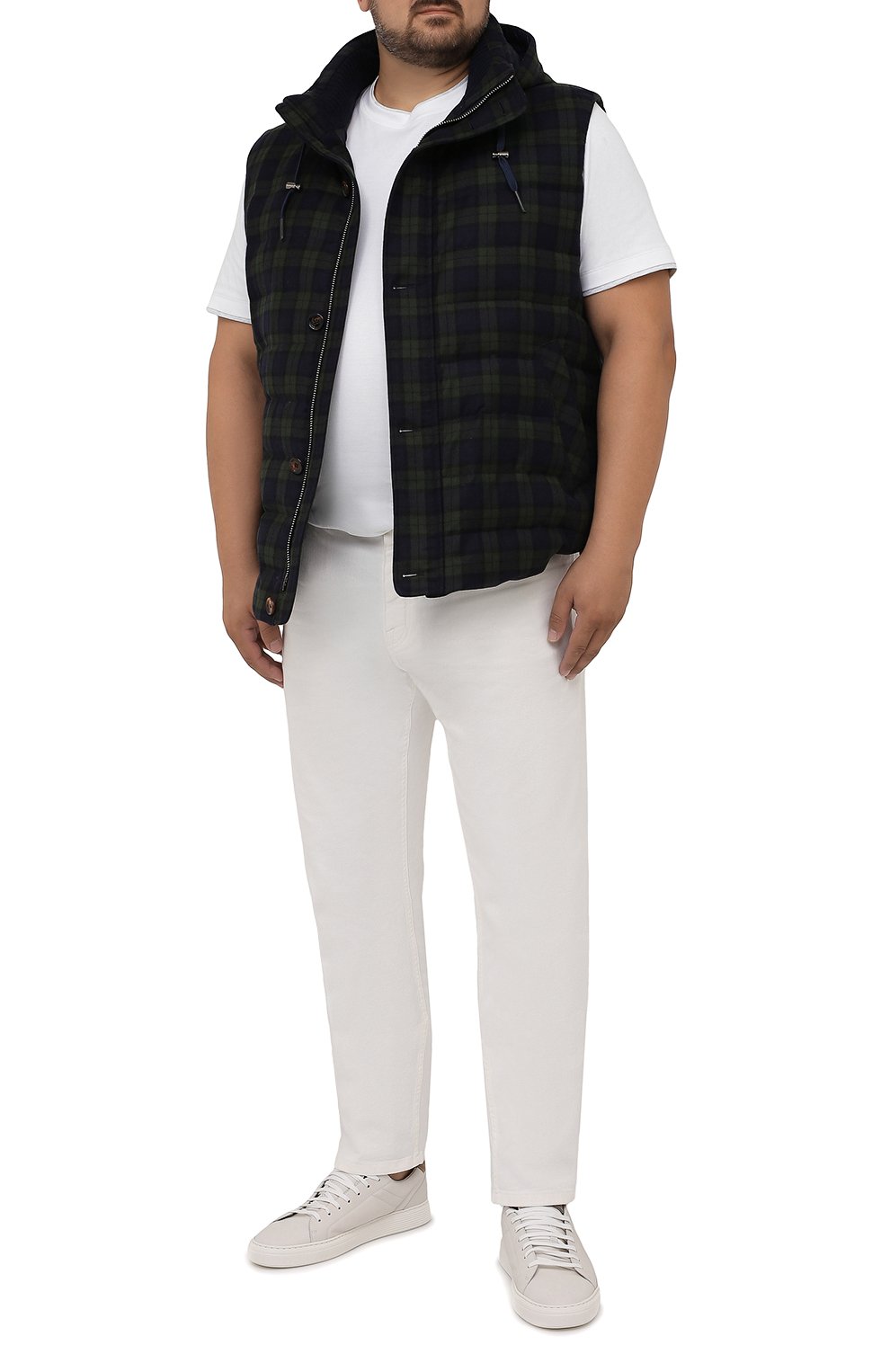 Пуховый жилет KIRED темно-зеленого цвета по цене 208500 руб., арт. WKISHBW7406502000/62-74, фото 2 Пуховый жилет KIRED, арт. WKISHBW7406502000/62-74, фото 2