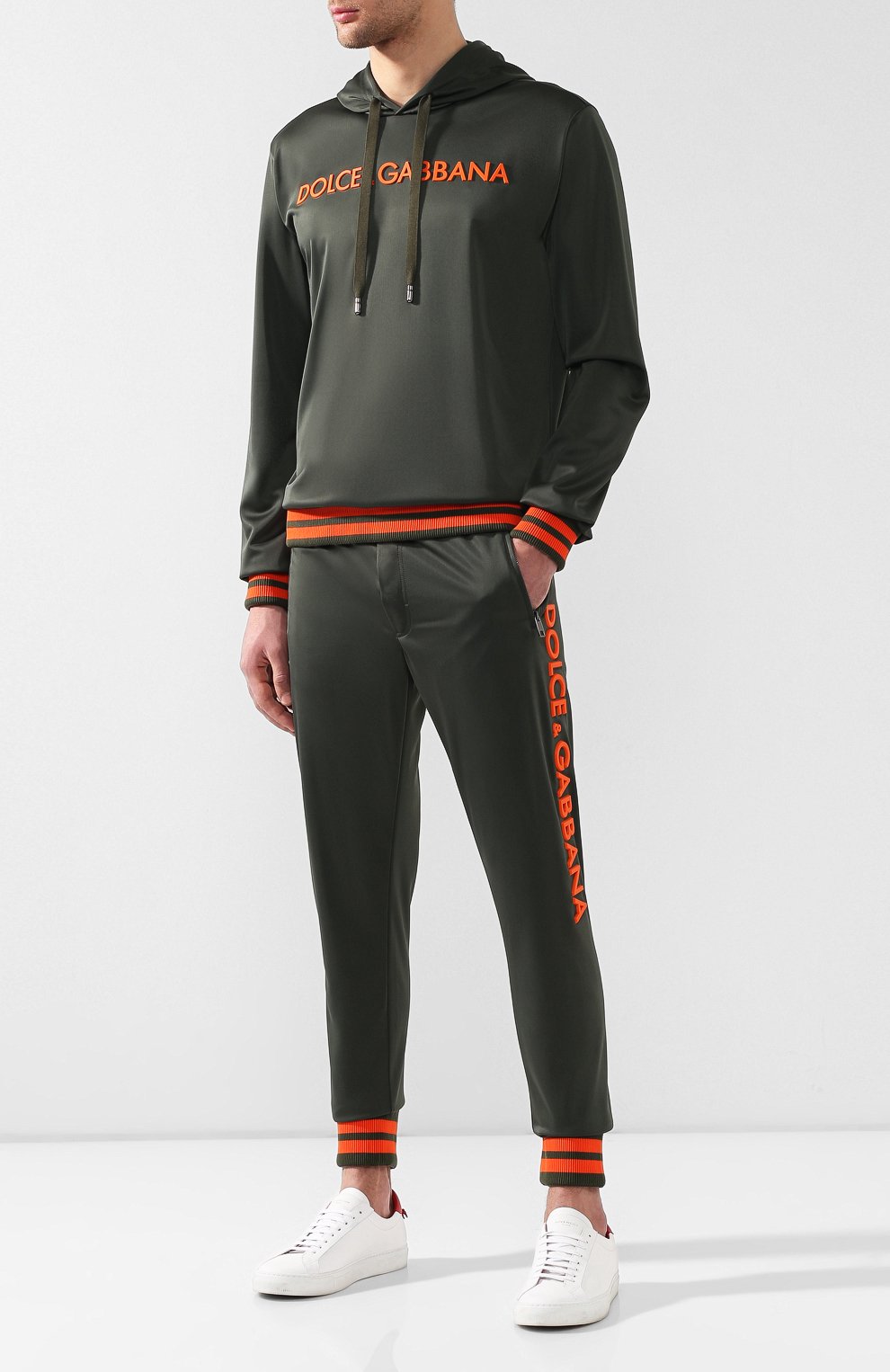 Худи DOLCE & GABBANA зеленого цвета по цене 89950 руб., арт. G9JQ3T/G7RAX, фото 2 Худи DOLCE & GABBANA, арт. G9JQ3T/G7RAX, фото 2