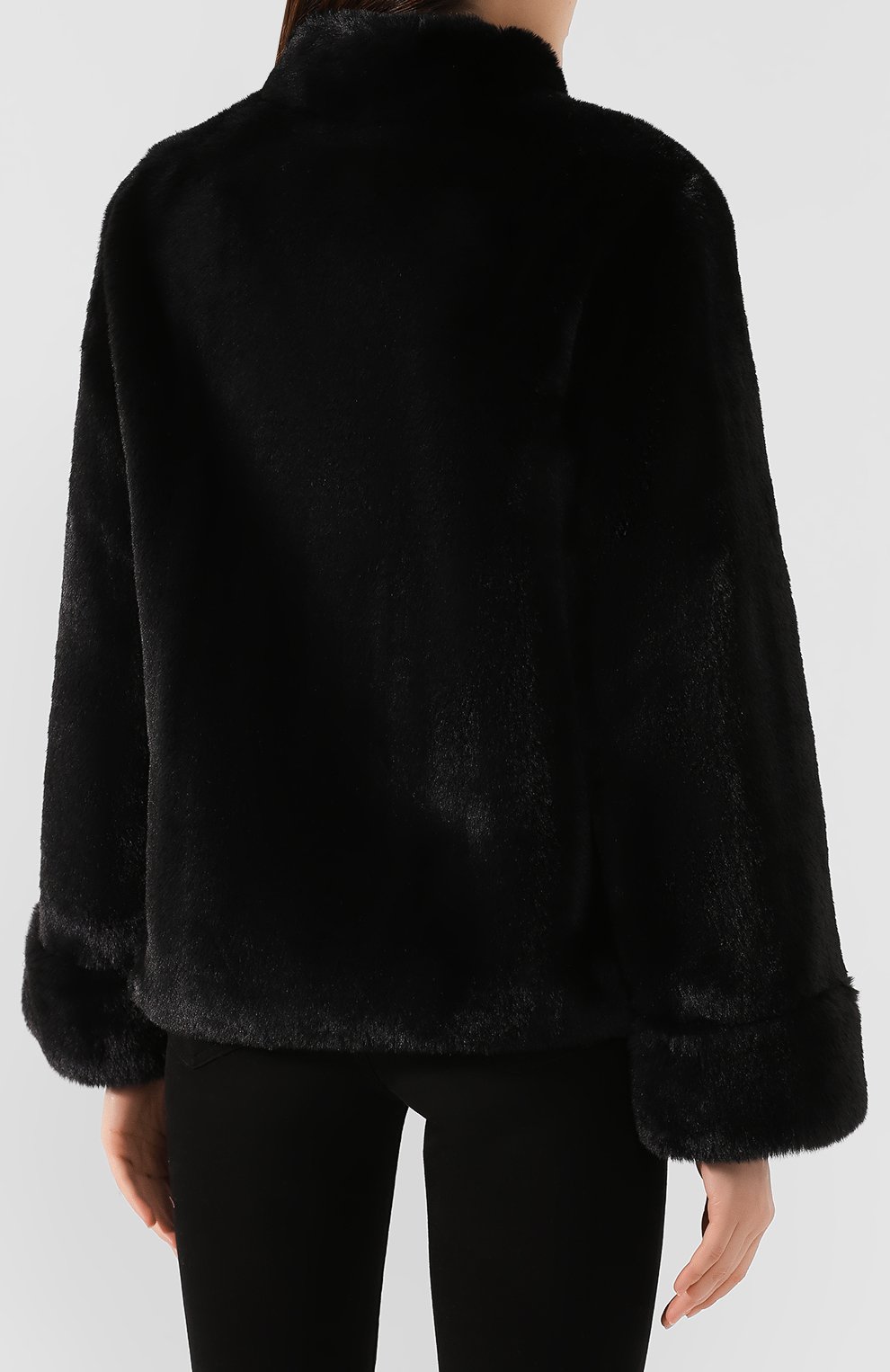 Укороченная шуба из эко-меха EMPORIO ARMANI, арт. 6G2B83/2NUPZ, фото 4