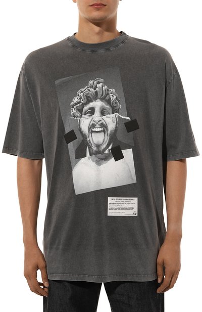 Хлопковая футболка DIEGO VENTURINO, арт. D3W4DVTS0ZHF, фото 3