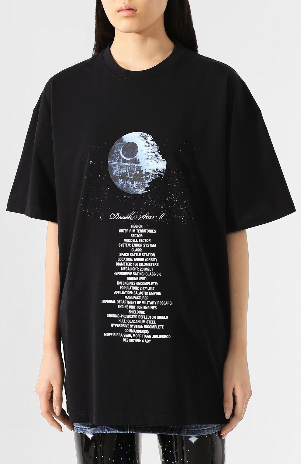 Хлопковая футболка star wars x vetements VETEMENTS черного цвета по цене 41100 руб., арт. USW21TS011 1600/W, фото 3 Хлопковая футболка star wars x vetements VETEMENTS, арт. USW21TS011 1600/W, фото 3