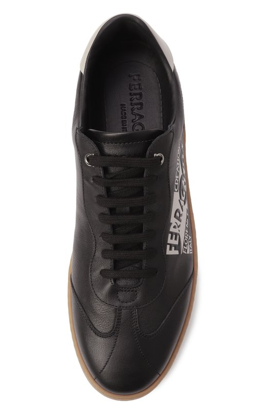 Кожаные кеды Garda Ferragamo 775064 Чёрный  775064 Фото 6
