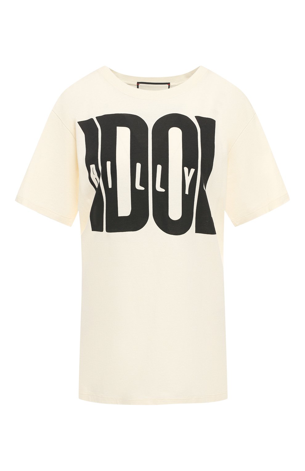 Хлопковая футболка GUCCI кремового цвета по цене 30950 руб., арт. 492347/XJAIU, фото 1 Хлопковая футболка GUCCI, арт. 492347/XJAIU, фото 1