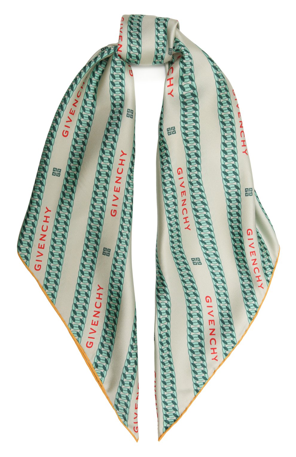 Шелковый платок GIVENCHY желтого цвета по цене 29850 руб., арт. GW9090/SM898, фото 1 Шелковый платок GIVENCHY, арт. GW9090/SM898, фото 1