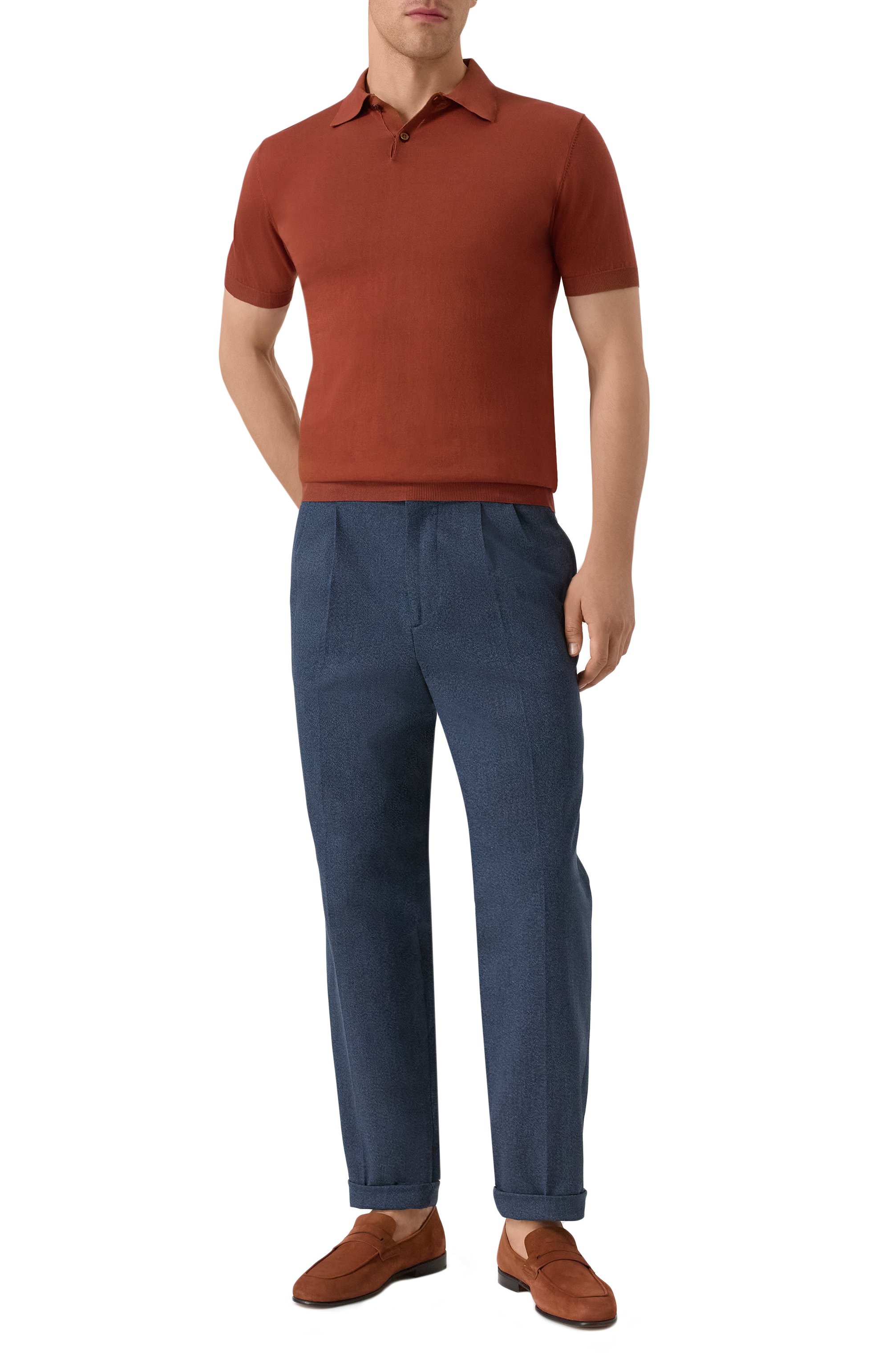 Замшевые пенни-лоферы ZILLI, арт. H0130AM1107VGRE03, фото 2