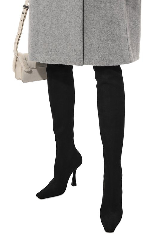 Текстильные ботфорты Casadei 1T044W1001ARCEU9000 Чёрный  1T044W1001ARCEU9000 Фото 3