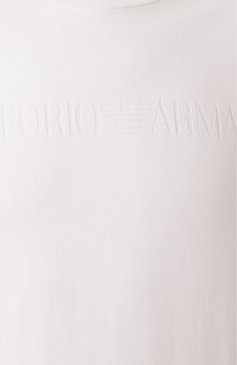 Мужская хлопковая футболка EMPORIO ARMANI белого цвета, арт. 8N1TD2/1JGYZ | Фото 6 (Рукава: Короткие; Длина (для топов): Стандартные; Материал внешний: Хлопок; Принт: Без пр�инта; Стили: Кэжуэл; Драгоценные камни: Проставлено; Материал сплава: Проставлено; Кросс-КТ: Джерси; Мужское Кросс-КТ: Футболка-одежда)