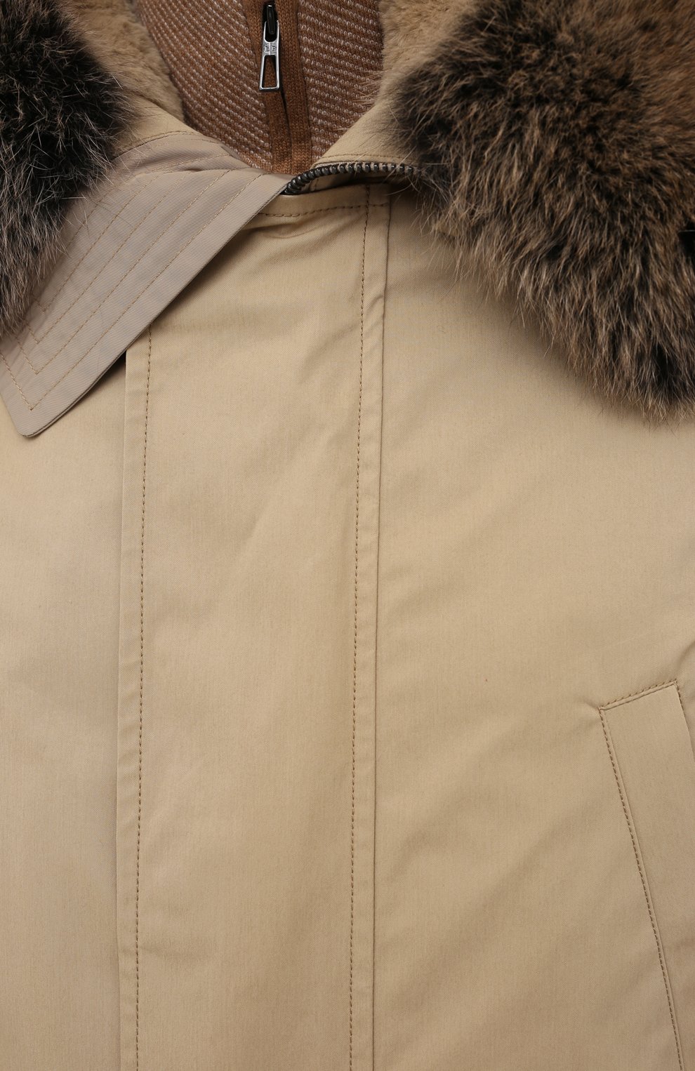 Пуховая парка с меховой подкладкой YVES SALOMON, арт. 21WHM00496A03X, фото 5