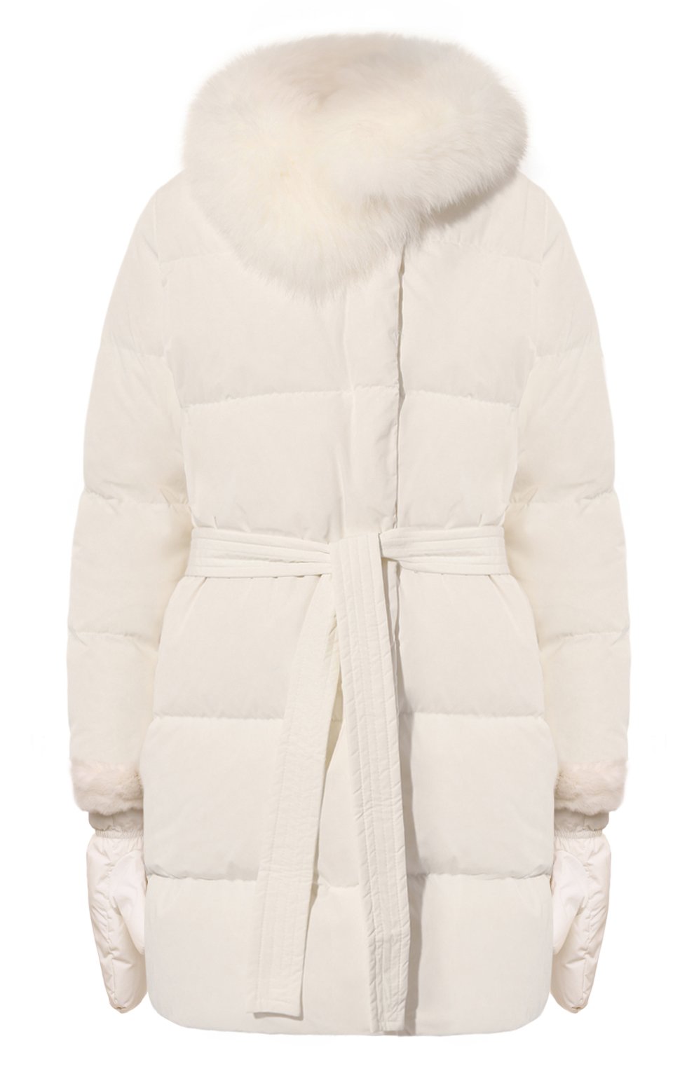 Пуховик с отделкой из �меха кролика YVES SALOMON, арт. 25WYM05690D0TM, фото 1
