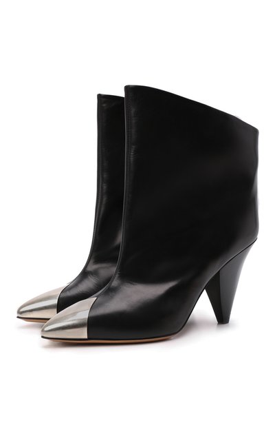 Кожаные ботильоны lapio ISABEL MARANT черного цвета по цене 128000 руб., арт. LAPI0/B00704-22P019S, фото 1 Кожаные ботильоны lapio ISABEL MARANT, арт. LAPI0/B00704-22P019S, фото 1