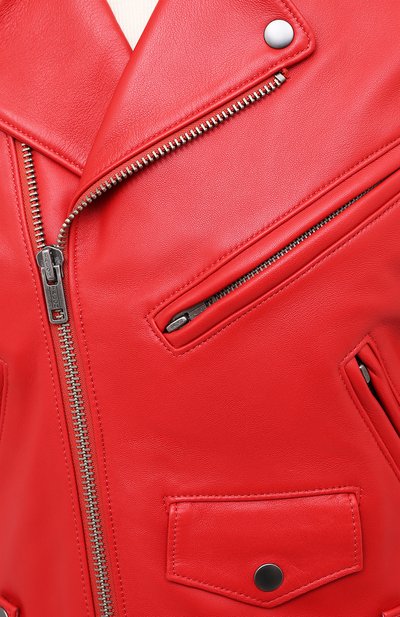 Кожаная куртка POLO RALPH LAUREN красного цвета по цене 75950 руб., арт. 211753241, фото 5 Кожаная куртка POLO RALPH LAUREN, арт. 211753241, фото 5