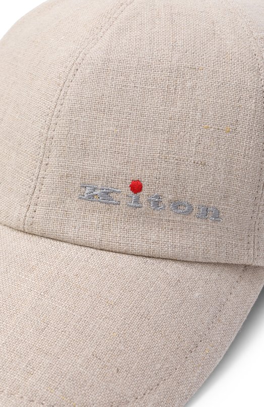 Льняная бейсболка Kiton UCPL015K0718H Бежевый  UCPL015K0718H Фото 3