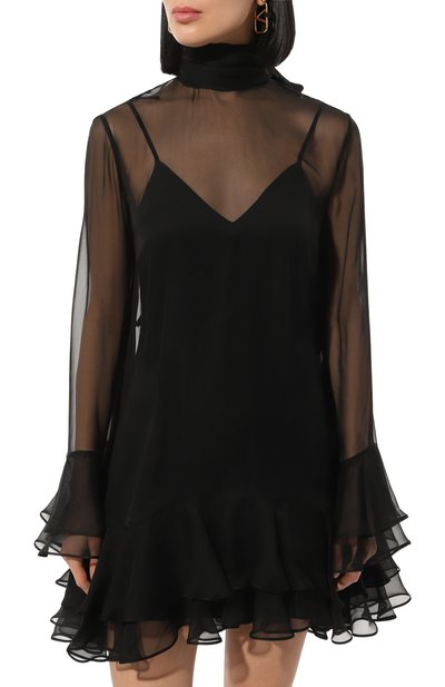 Шелковое платье VALENTINO, арт. 5B0VAC552UP, фото 3