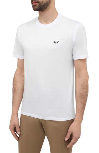 Хлопковая футболка ZEGNA, арт. UW526/707R, фото 3