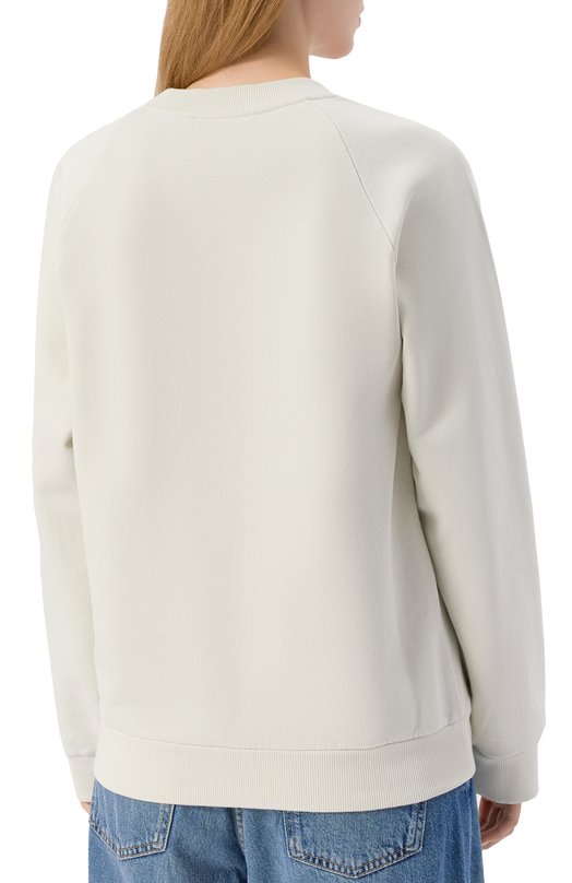 Хлопковый свитшот Marni FLJE0128PA/USCY32 Кремовый  FLJE0128PA/USCY32 Фото 4