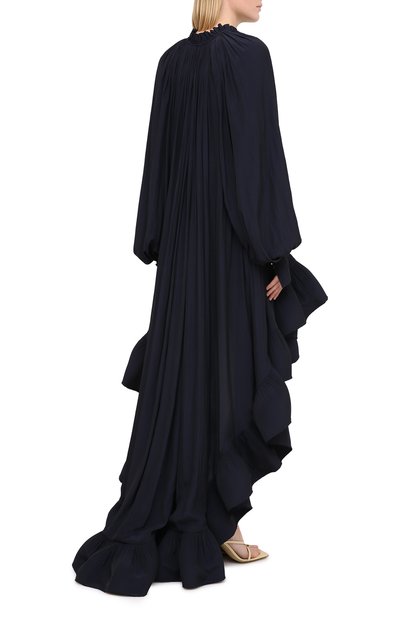 Платье LANVIN темно-синего цвета по цене 345000 руб., арт. RW-DR218U-4778-H20, фото 4 Платье LANVIN, арт. RW-DR218U-4778-H20, фото 4