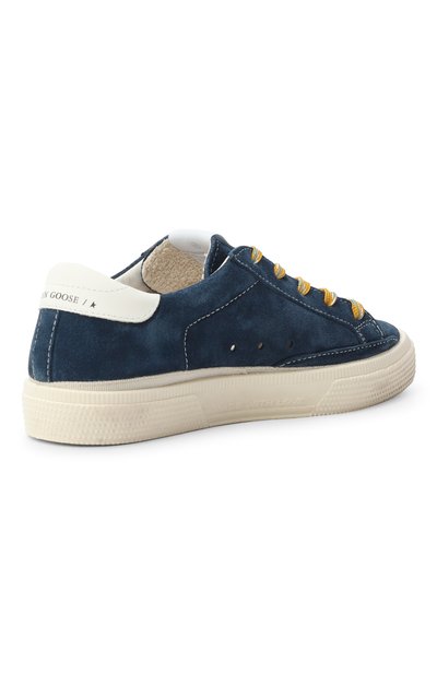 Замшевые кеды may GOLDEN GOOSE DELUXE BRAND синего цвета по цене 24800 руб., арт. GYF00112.F007436, фото 3 Замшевые кеды may GOLDEN GOOSE DELUXE BRAND, арт. GYF00112.F007436, фото 3