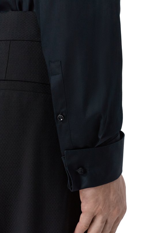 Хлопковая сорочка BOSS 50550662 Чёрный  50550662 Фото 5