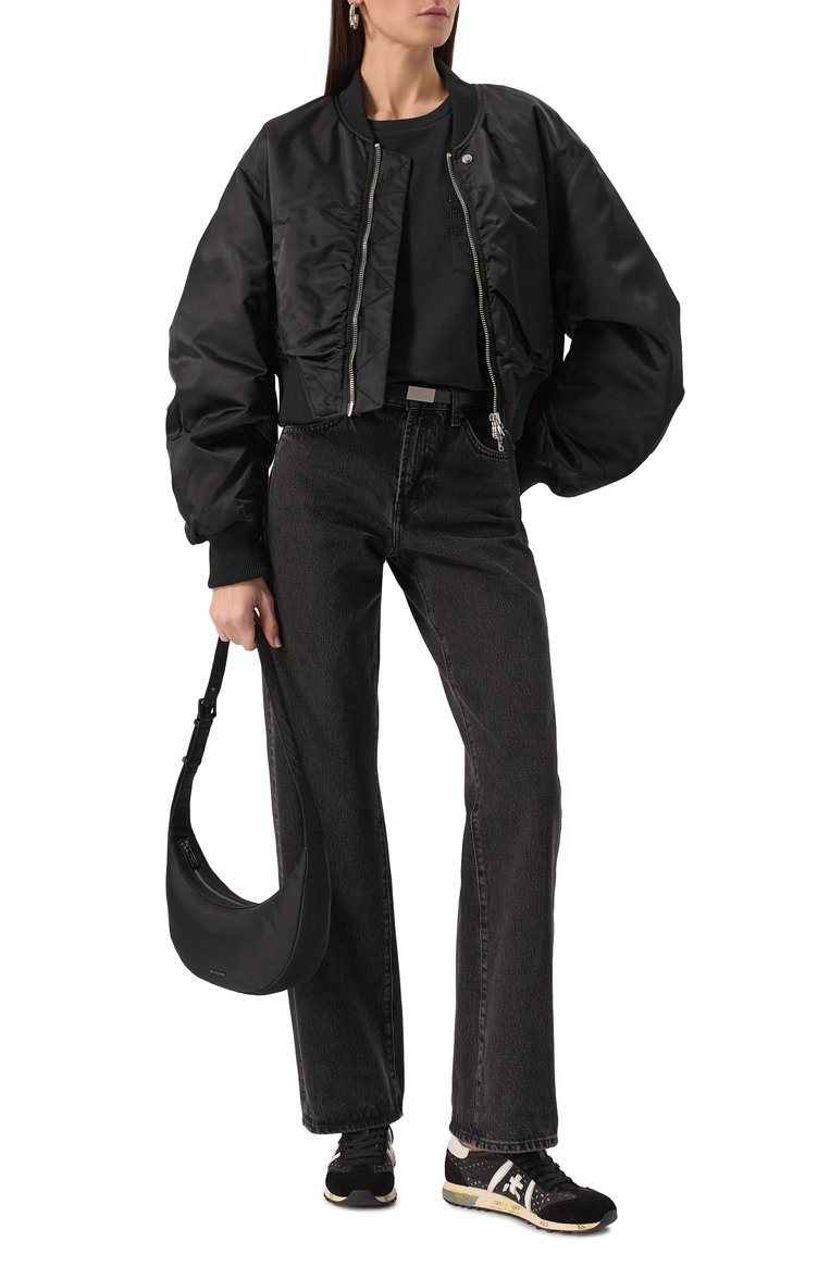 Женская сумка avra medium MICHAEL MICHAEL KORS черного цвета, арт. 32R5U1FC6C | Фото 7 (Размер: medium; Материал: Текстиль)