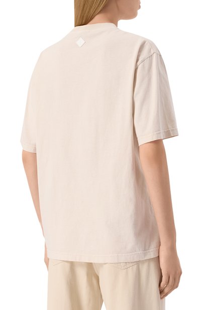 Хлопковая футболка HAIKURE светло-бежевого цвета по цене 11600 руб., арт. HEM54070TJ032PX, фото 4 Хлопковая футболка HAIKURE, арт. HEM54070TJ032PX, фото 4