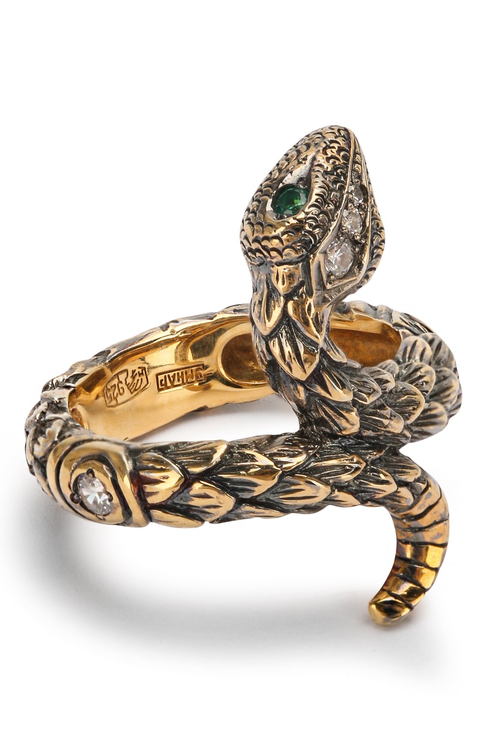 Кольцо one round snake QUEENSBEE, арт. 102008/6,10, фото 1