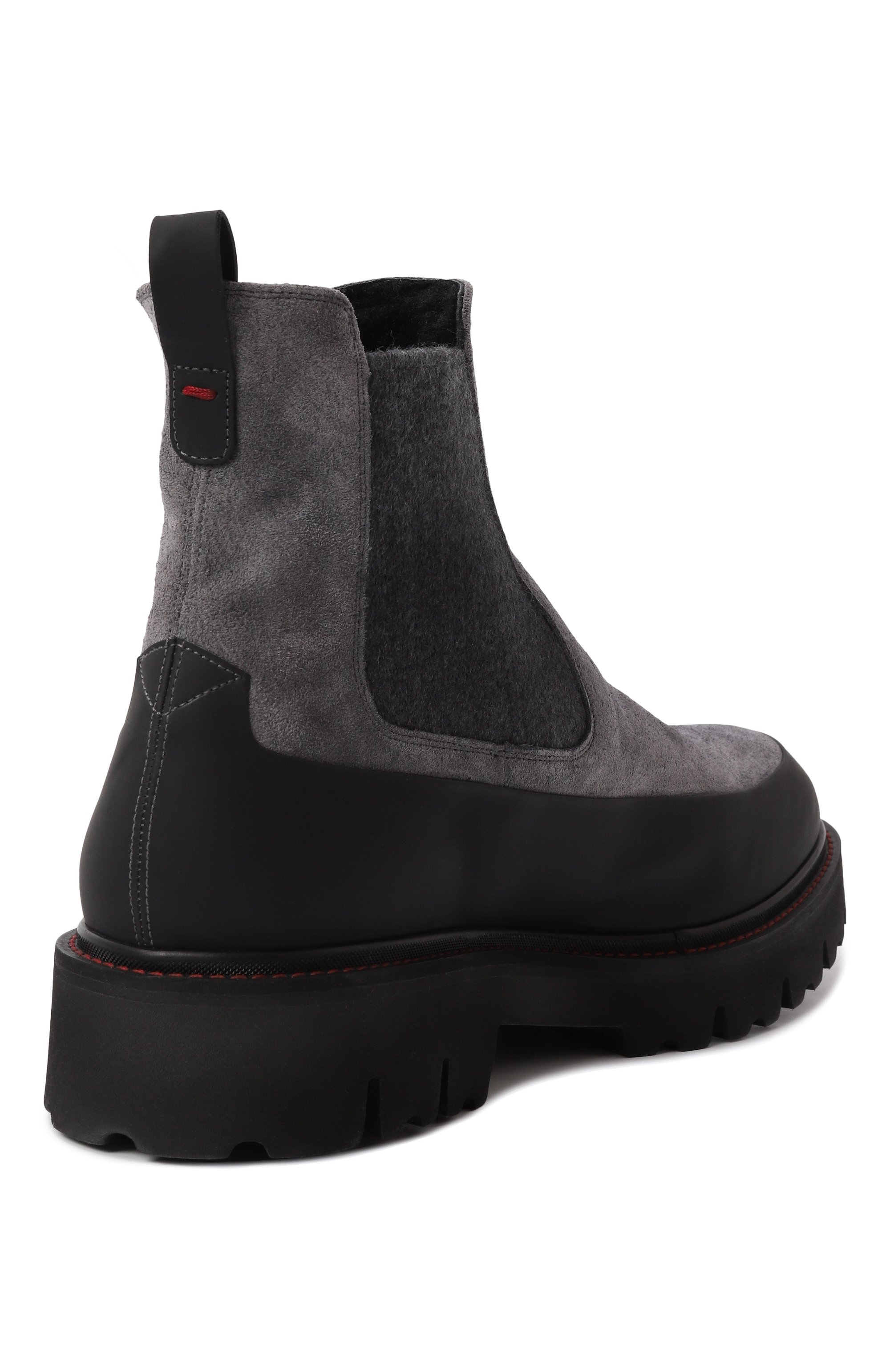 Замшевые челси KITON серого цвета по цене 145000 руб., арт. USSA195N0112503, фото 5 Замшевые челси KITON, арт. USSA195N0112503, фото 5