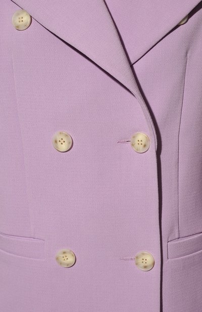 Жакет из вискозы LESYANEBO сиреневого цвета по цене 38000 руб., арт. SS22/H-108, фото 5 Жакет из вискозы LESYANEBO, арт. SS22/H-108, фото 5
