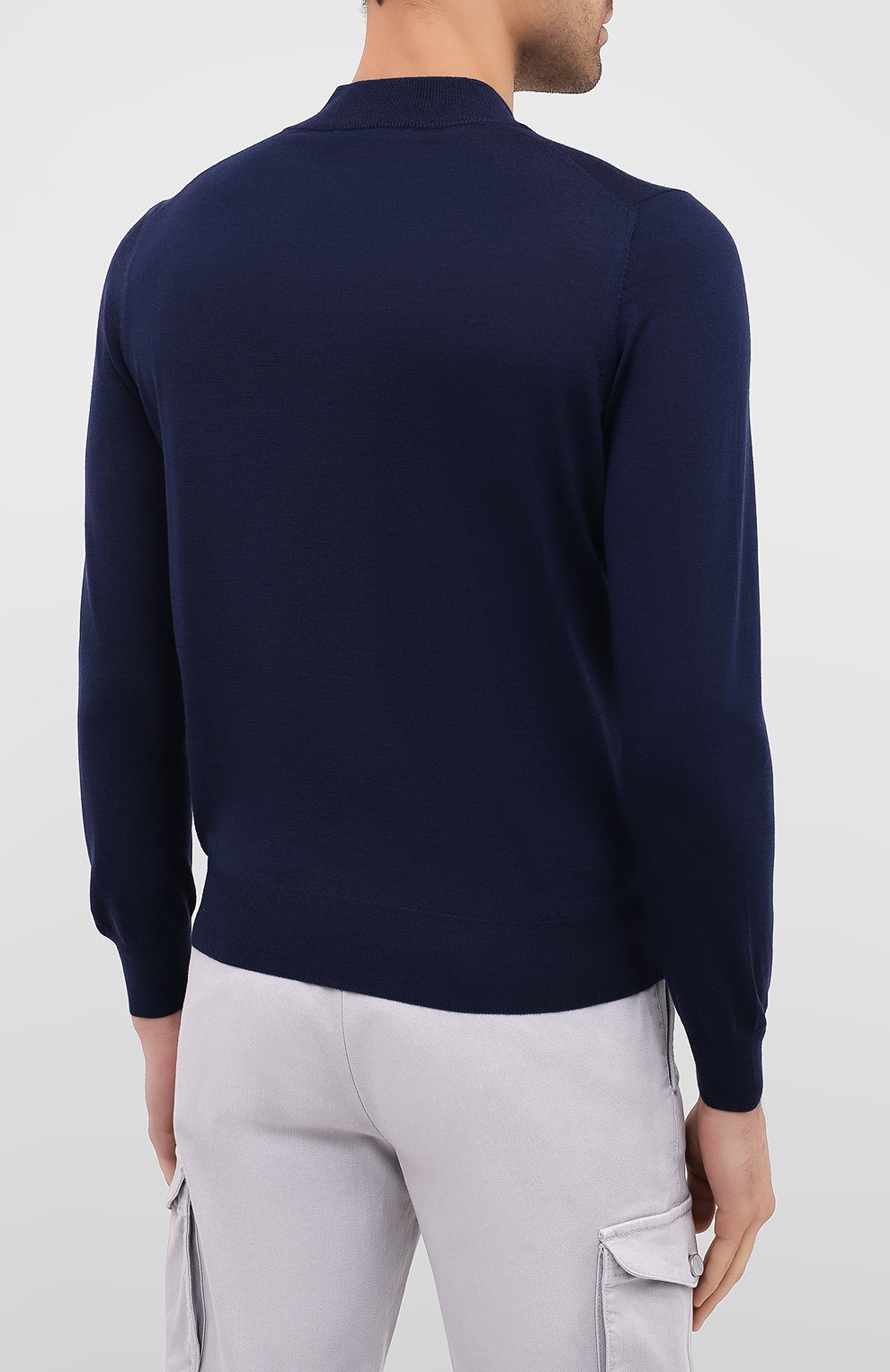 Шерстяная водолазка ANDREA CAMPAGNA темно-синего цвета по цене 25200 руб., арт. 45154/14790, фото 4 Шерстяная водолазка ANDREA CAMPAGNA, арт. 45154/14790, фото 4