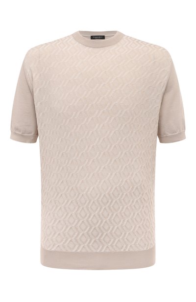 Мужской джемпер из хлопка и шелка STEFANO RICCI, арт. K616393G10/F24231